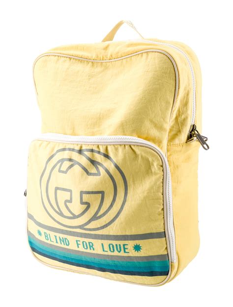 gucci blind for love bag backpack|GUCCI Nylon Twill Blind For Love Interlocking G Backpack .